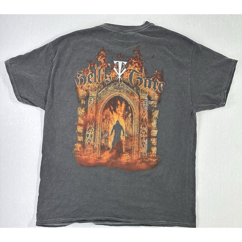 WWE Legends Undertaker Hell's Gate T-Shirt L Ripple Graphic Tee Wrestling
